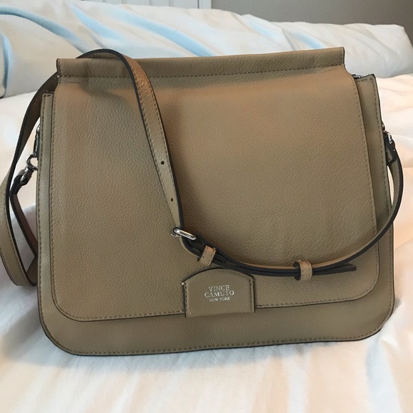 Vince Camuto Leather Messenger Bag - Picture 1 of 5